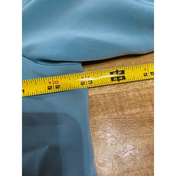 Vintage K.C. studio Green Button Up Blouse Size 14 - Picture 5 of 6